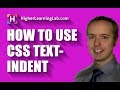 How To Use CSS text-indent
