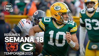 Chicago Bears vs. Green Bay Packers | Resumen NFL en español - Semana 18 | NFL Highlights 2024