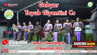 #live #tayub #giyantini #arumlaras / SADEWA AUDIO / GIYANTINI OFFICIAL /  Godan , 22 Nop 2023