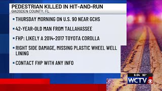 Authorities looking for suspect involved in deadly Gadsden County hit-and-run