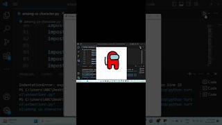 Draw character in python turtle| among us character| python turtle| #pythonturtle #short #viral