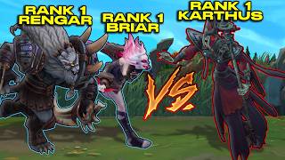 3 RANK 1 PLAYERS in ONE GAME?! Highest Ranked Lobby Ever in League