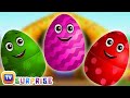 Surprise Eggs Nursery Rhymes | Old Macdonald Had A Farm | Learn Colours  Farm Animals | Chuchu Tv
