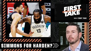 JJ Redick would 'LOVE' a Ben Simmons-James Harden trade | First Take