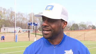 Jerricho Cotchery settles in to new role on Limestone staff