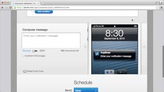The Parse Push Console