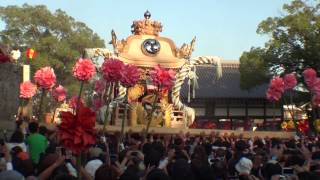 2013 平成25年 灘のけんか祭り（宵宮） 東山屋台 拝殿前