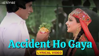 Accident Ho Gaya (Official Lyric Video) | Shabbir Kumar, Asha Bhosle | Amitabh, Rishi, Rati | Coolie