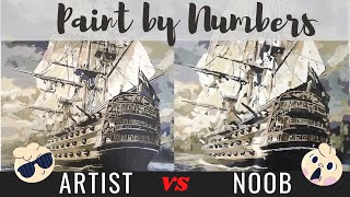 Paint by Numbers Artist VS NOOB | Do skills matter?!?