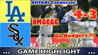 Dodgers vs.  White Sox  (06/25/24) Full GAME Highlights | MLB Season 2024