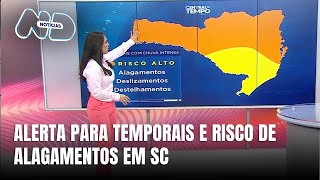 Central do Tempo - Santa Catarina em alerta para temporais e risco de alagamentos