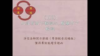 (112)人沒有放下輪迴心,脫離不了輪迴-淨空法師開示節錄(粵語配音流暢版)懂因果就能趨吉避凶