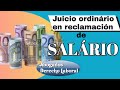 Juicio ordinário de reclamación de salário