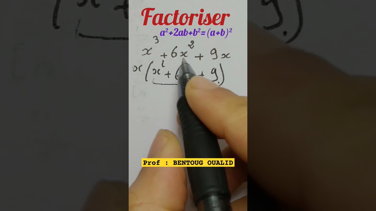 Factorisation à L'aide De L'identité Remarquable | Maths - YouTube