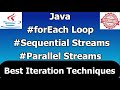 Streams in Java | Sequential Stream | Parallel Stream | forEach loop | Best Iteration Method in Java