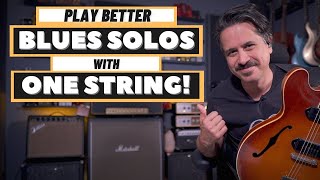 Let me teach you a Pentatonic Blues Solo on One String!