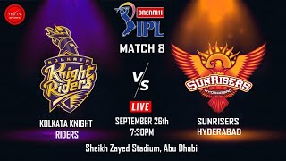 CRICKET LIVE | IPL 2020 - KKR VS SRH | 8TH IPL MATCH | @ ABUDHABI  | YES TV SPORTS LIVE