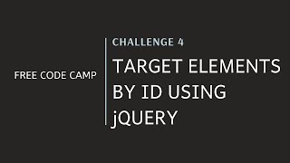 FCC - Target Elements By Id Using jQuery - SOLUTION !!!