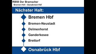 [NWB] Ansagen RB58 Bremen - Osnabrück