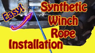 How to Replace a Winch Cable With AmSteel Synthetic Rope - DIY ATV Winch Plow Cable Replacement