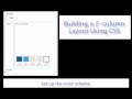 Creating a 2-column layout using CSS