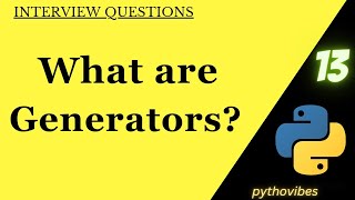 Generators in python |Yield Keyword |@pythonvibes_ #coding #interview #tutorial #return #question