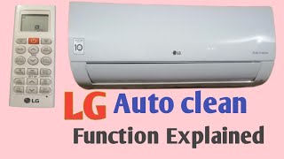 LG Dual inverter AC auto clean function / How to useauto clean button / LG AC remote function button