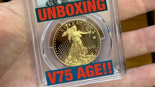 Unboxing my V75 American Gold Eagle from PCGS!