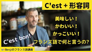 おいしい！かわいい！かっこいい！フランス語で何と言うの？【C'est ＋ 形容詞】のパターンをたくさん覚えてフランス語で感想を言えるようになろう！【Benjiのフランス語講座】