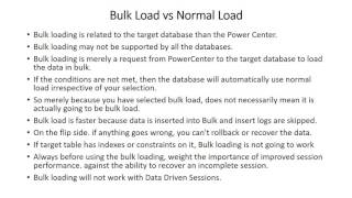 Informatica PowerCenter Interview Series 001 - Bulk Vs Normal Loading
