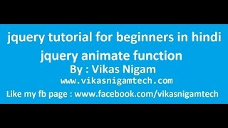 jquery animate function | jquery tutorials