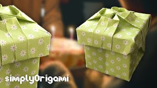 ORIGAMI Gift Box | easy paper GIFT BOX | How To 🌸 | by Klaus Dieter Ennen