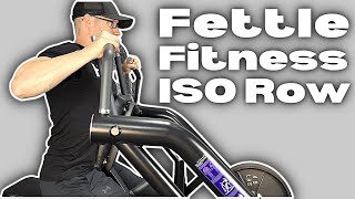 The Fettle Fitness Plate Loaded ISO Row Machine