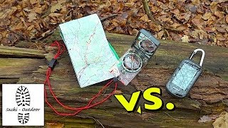 GPS-Navigation: Karte \u0026 Kompass vs. GPS-Gerät