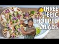 3 Epic, Healthy AF Chopped Salads / 3 Ensaladas Picadas