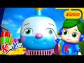 Colour Train | Kids Learning | ABCs and 123s | KiiYii | Nursery Rhymes & Kids Songs