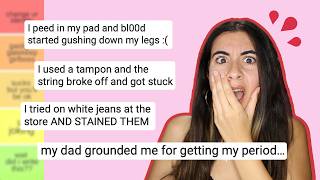 exposing your PERIOD HORROR STORIES (and ranking them)