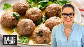 How To Make Chinese Style Beef Meatballs - Lion’s Head Meatballs - Marion's Kitchen