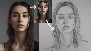 discover the ultimate technique for portrait drawing/real time