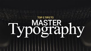 Top 5 Tips to Master Typography | Understanding Typography Basic (Hindi Tutorial)