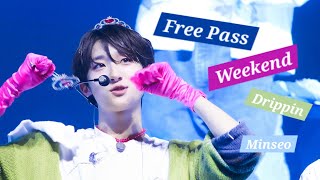 Free Pass & Weekend #드리핀 #콘서트 #민서 #ミンソ#핑프 #DRIPPIN #김민서