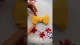 Craft using aata {flour} || Tie making || 15 sec craft @creativity unlimited