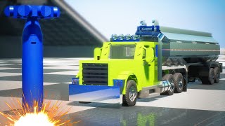 Nuclear Bomb vs Lego Vehicles #2 | Brick Rigs