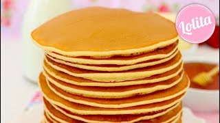 Receta de tortitas americanas fáciles y espojosas / Pancakes