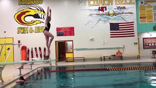 Lauren Gryboski Front 2.5 Somersaults 105c Diving