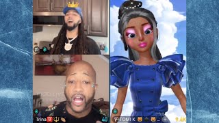 Trina B \u0026 Papi Go Off On Tomi K As She Orders Her Smoothie ~ Bigo Live