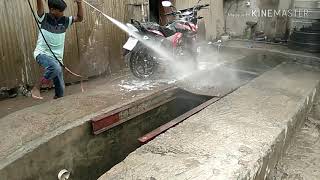 TVS Stryker 125cc / BIKE WASHING AND CLEANING