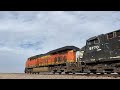 bnsf 3779 leads u lmrsag sand loads with ns c44 9w dpu