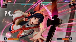 KOF15　ナコルル　上手すぎる…15Hit7割コンボ　ドットからの逆転