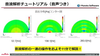 音波解析チュートリアル動画（音声つき）